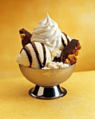 Brownie Sundae with Vanilla Ice Cream, Hot Fudge and Whipped Cream "NOT AVAILABLE FOR DAIRY COMPANY"