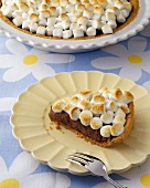 Chocolate Pie with Toasted Mini Marshmallows