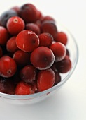 A Bowl of Frozen Cranberries