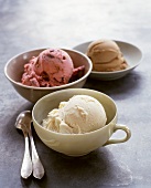 Three Bowls of Ice Cream