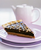 A Slice of Chocolate-Caramel-Walnut Tart