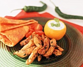 Honey Turkey Tenders with Tortillas for Fajitas