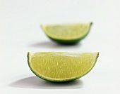 Two lime wedges
