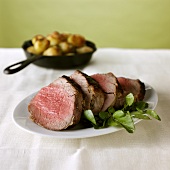 Beef fillet, sliced