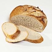 White bread with slices cut