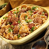 Jambalaya (rice stew with shrimps from New Orleans, USA)