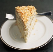 A Slice of Coconut Layer Cake