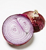 A Halved Red Onion