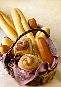 A Basket Filled with Various Hispanic Breads