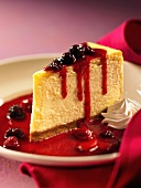 A Slice of Triple Berry Cheesecake