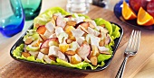 Chicken Salad with Plums and Oranges; Celery and Almonds