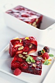 Fruit Terrine Slices with Pan in Background