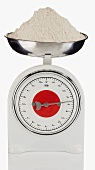 A Baking Scale with Flour