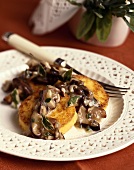 Grilled Polenta with Mushroom Ragout