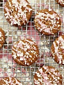 Peppermint Cookies on a Cooling Rack