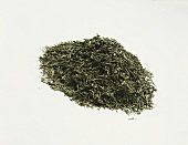 A Pile of Green Tea Leaves