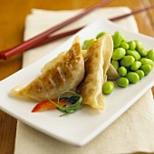 Potstickers with Edamame