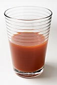 Tomato juice in a glass