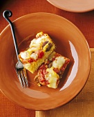 A Piece of Polenta, Sausage and Cheese Casserole