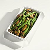 Green beans with mushrooms