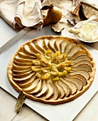 Pear and fig tart