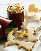 Assorted Cut Out Sugar Cookies; In Tins; Ribbon