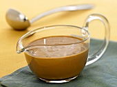 Gravy in a Glass Pitcher, Ladle