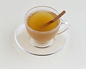 A Cup of Apple Cider with Cinnamon Stick
