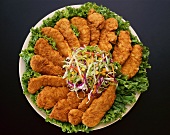 Fried Chicken Finger Platter with Cole Slaw