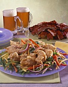 Asian Shrimp with Ribs and Beer