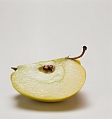 Golden Delicious Apple Wedge on a White Background
