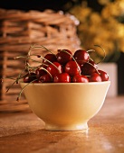 Bing Cherries in a Bowl