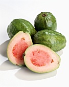 Three Whole Guava with One Split in Half