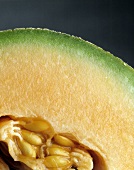Cantaloupemelone (angeschnitten; Detail)