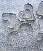 Many Assorted Heart Shaped Cookie Cutters