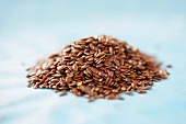 Pile of Flax Seeds, Close Up