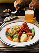New England Boiled Dinner; Corned Beef and Cabbage