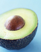 An Avocado Half, Close Up, With Pit