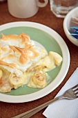 Baked Banana Pudding with Meringue, From Virginia