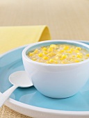 Creamed Corn (Cremiger Mais als Beilage, USA) in Schälchen