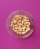 Bowl of Great Northern Beans, From Above