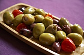 Marinated olives