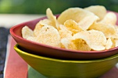 Bowl of Potato Chips Stacked on Another Bowl