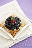 Blueberry Tartlet with Almonds