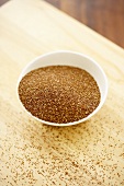 Teff Seeds in and Around a Bowl