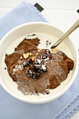 Bowl of Teff Cereal with Raisins and Honey