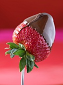Chocolate-dipped strawberry