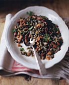 French Lentils with Lardons and Carrot