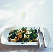 Watercress, Orange and Goat Cheese Salad with Almonds