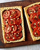 Tomato and Pine Nut Tarts; From Above